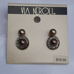 Via Neroli Faux Pearl Earrings